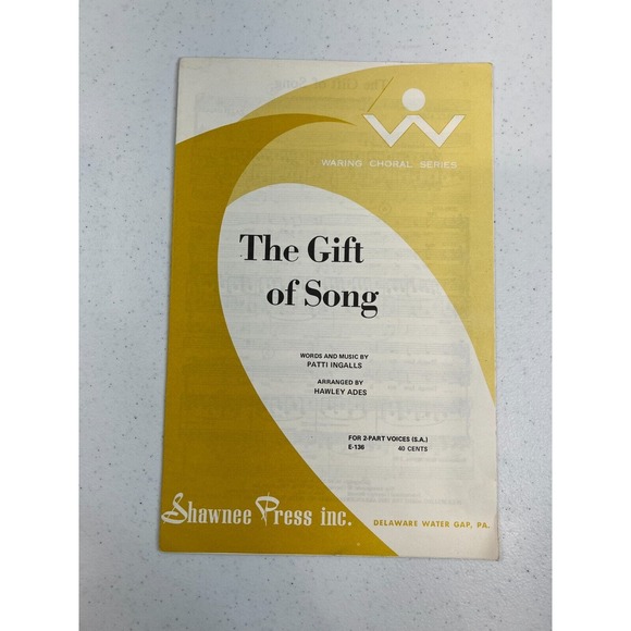 The Gift of Song Waring‎ Choral Series Sheet Music Book For 2-Part Voices (S.A.) - Picture 1 of 3